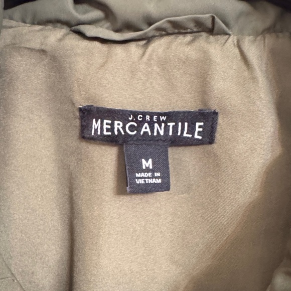 J. Crew Factory Women's Olive Quilted Vest - Picture 2 of 5